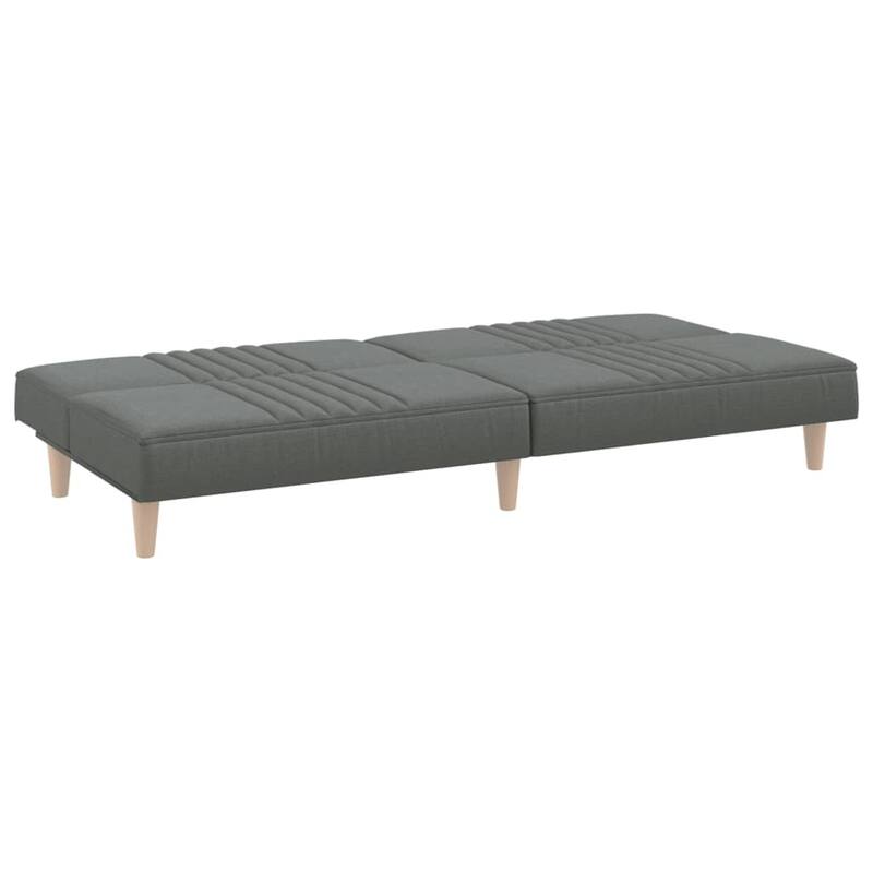 vidaXL Sofa Bed Dark Gray Fabric - 78.7" x 35" x 27.6"