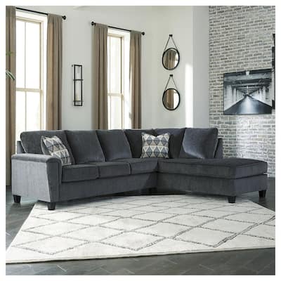 Signature Design by Ashley Abinger 2-Piece Sleeper Sectional with Chaise - 116"W x 91"D x 39"H