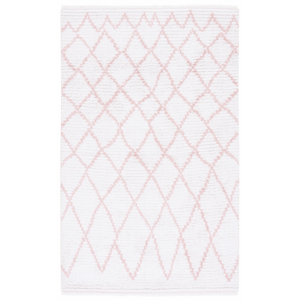 SAFAVIEH Augustine Kusum Boho Trellis Fringe Rug