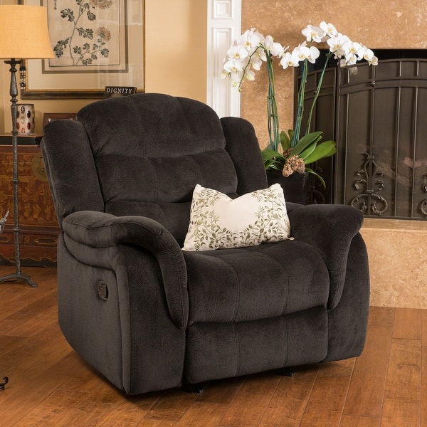 slide 2 of 24, Hawthorne Steel Glider Recliner by Christopher Knight Home Brown