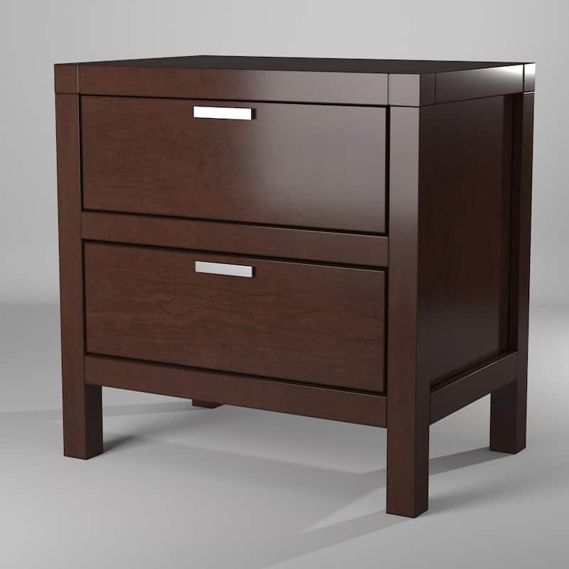Alpine Furniture Carmel 2-drawer Nightstand