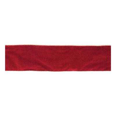 Red Wired Ribbon 4" x 10 Yds. - N/A