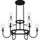 preview thumbnail 4 of 7, Viscount 9-Light Matte Black Chandelier