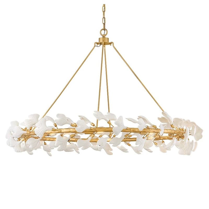 Fredrick Ramond FR41935 Audra 8 Light 48" Wide Ring Chandelier - Deluxe Gold