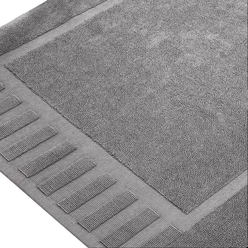 White Classic Luxury Cotton Bath Mat 22x34 Set of 2