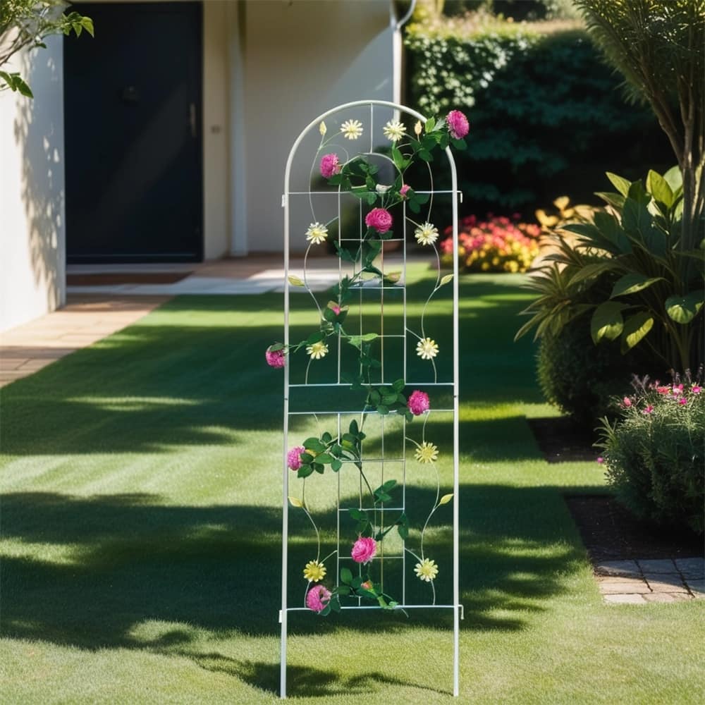 4 Pcs Rustproof Metal Garden Trellis for Climbing Plants