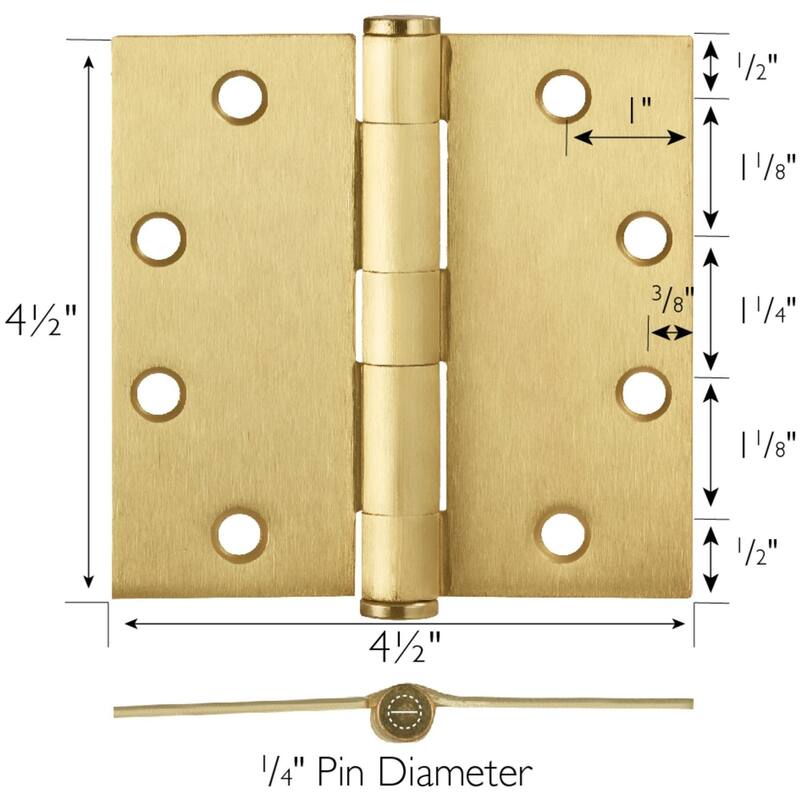 Design House 189662-6 4-1/2" x 4-1/2" Plain Bearing Square Corner