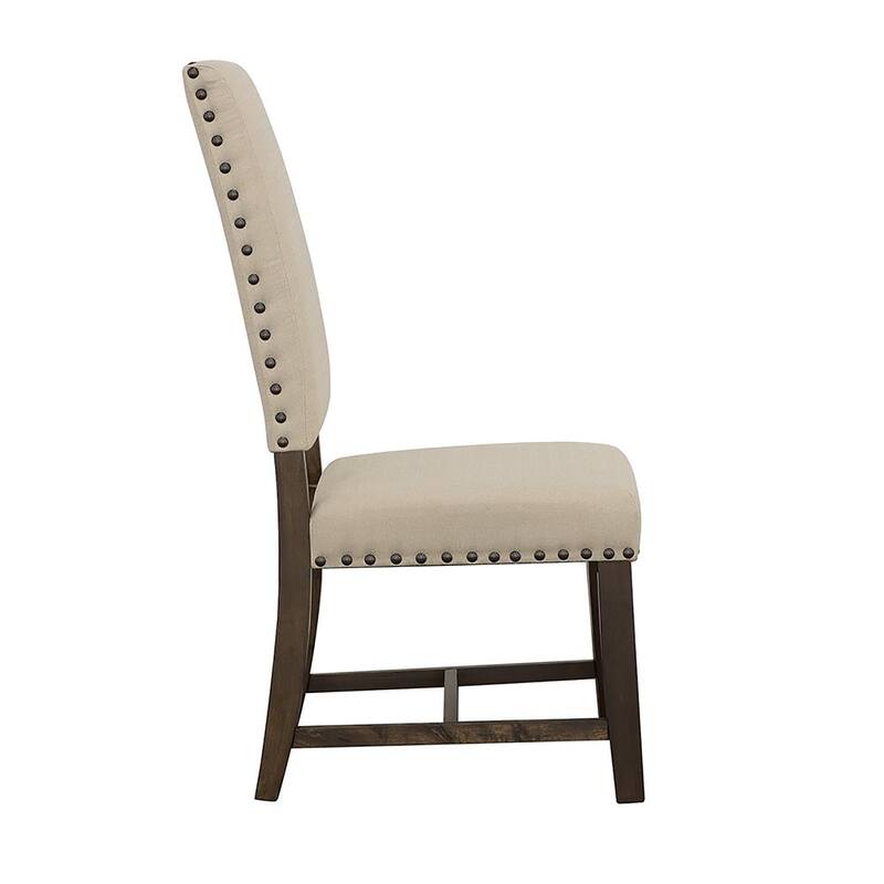 Upholestered Side Chair,Dining Chair with Wooden Legs (Set of 2)