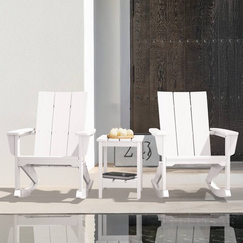 Modern Rocking Plastic Outdoor Adirondack Chair