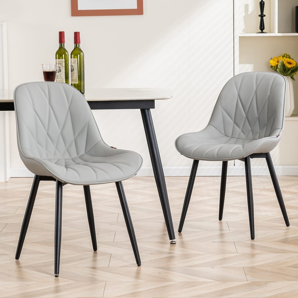 Upholstered Dining Chairs Set of 2 Modern Kitchen Chairs