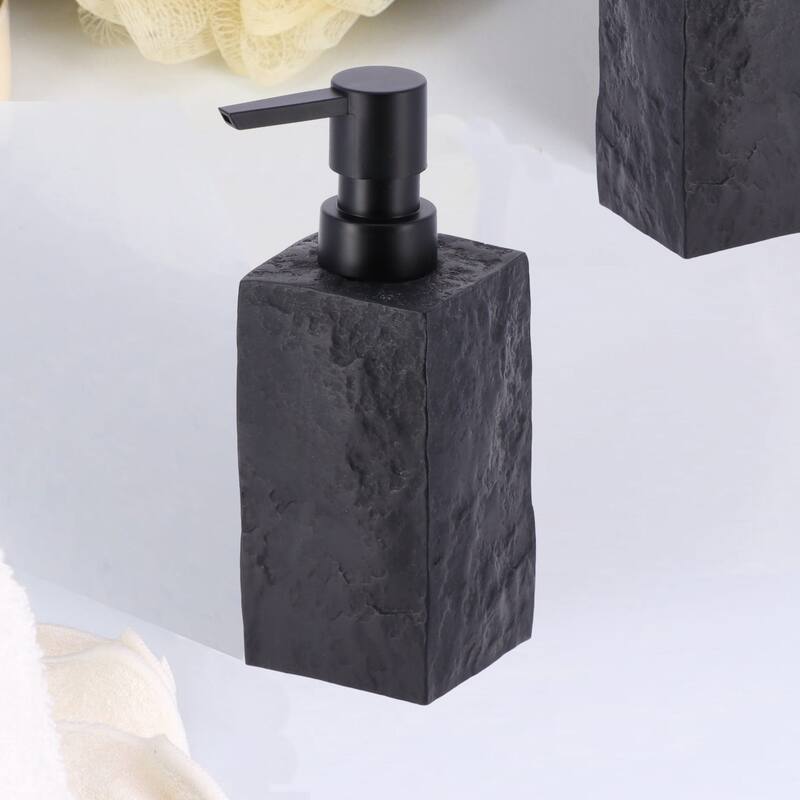 Collection Stone Effect Bath Accessory Set-4 pieces
