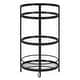 preview thumbnail 2 of 5, Hause 21" Wide Round Bar Cart - 21" Wide