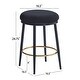 preview thumbnail 17 of 22, Modern 24.75" Set of 2 Bar Stools with Foam Padded Seat, Metal Legs for Dining Room Living Room and Bedroom