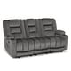 preview thumbnail 53 of 58, MCombo Power Reclining Loveseat Sofa with Heat and Massage, Fabric PR648
