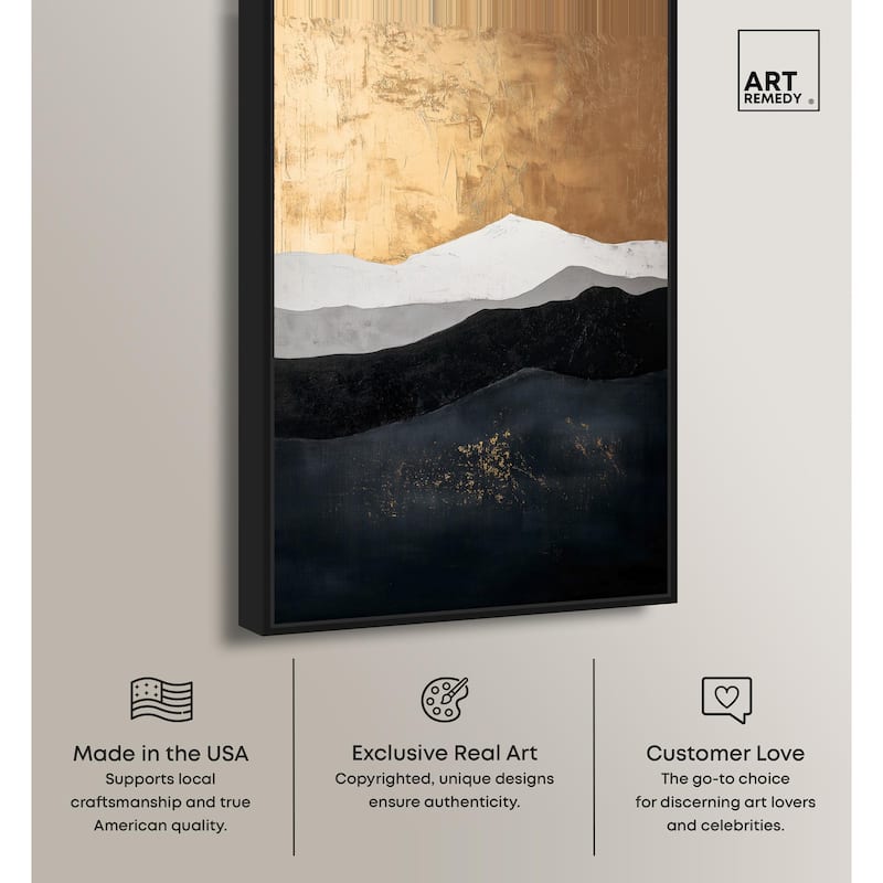 Golden Vista II Canvas by Art Remedy