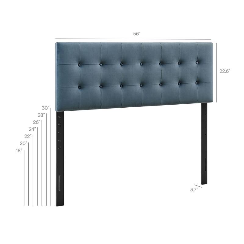 Emily Biscuit Tufted Performance Velvet Headboard