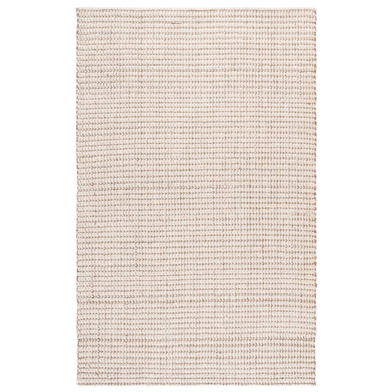 SAFAVIEH Palm Beach Gjylferie Wool & Jute Rug - 6' x 9' - 6' x 9' - Ivory/Natural