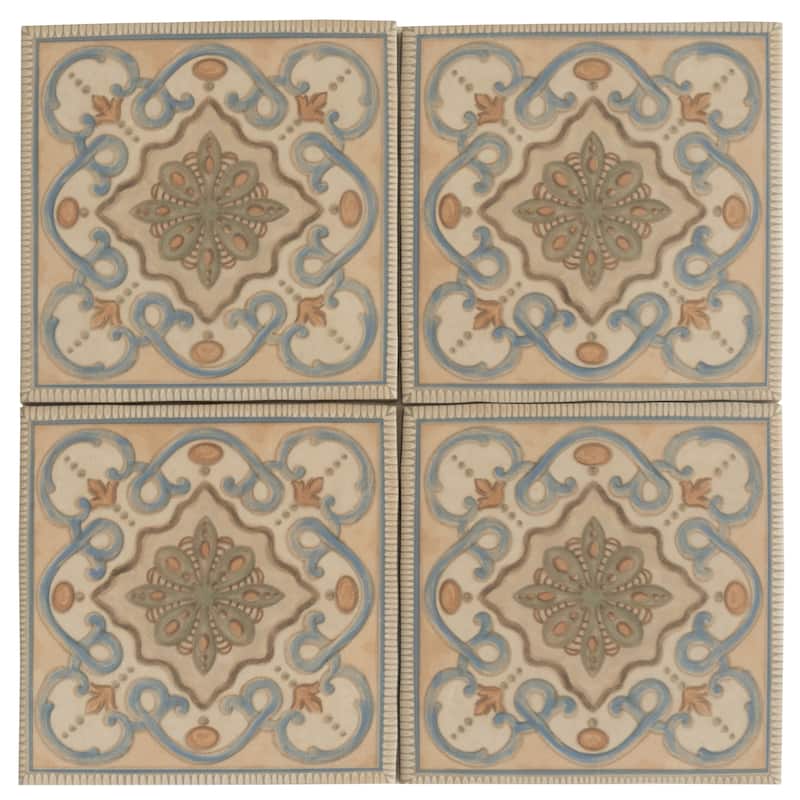 Apollo tile 6" x 6" Terralis Matte Taupe-blue Terracotta Porcelain Tile (4.65 sq ft/case) - 19 Pack
