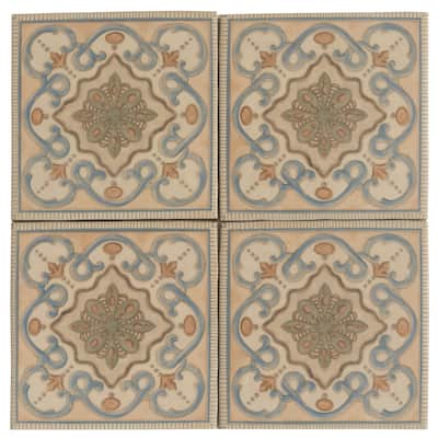 Apollo tile 6" x 6" Terralis Matte Taupe-blue Terracotta Porcelain Tile (4.65 sq ft/case) - 19 Pack