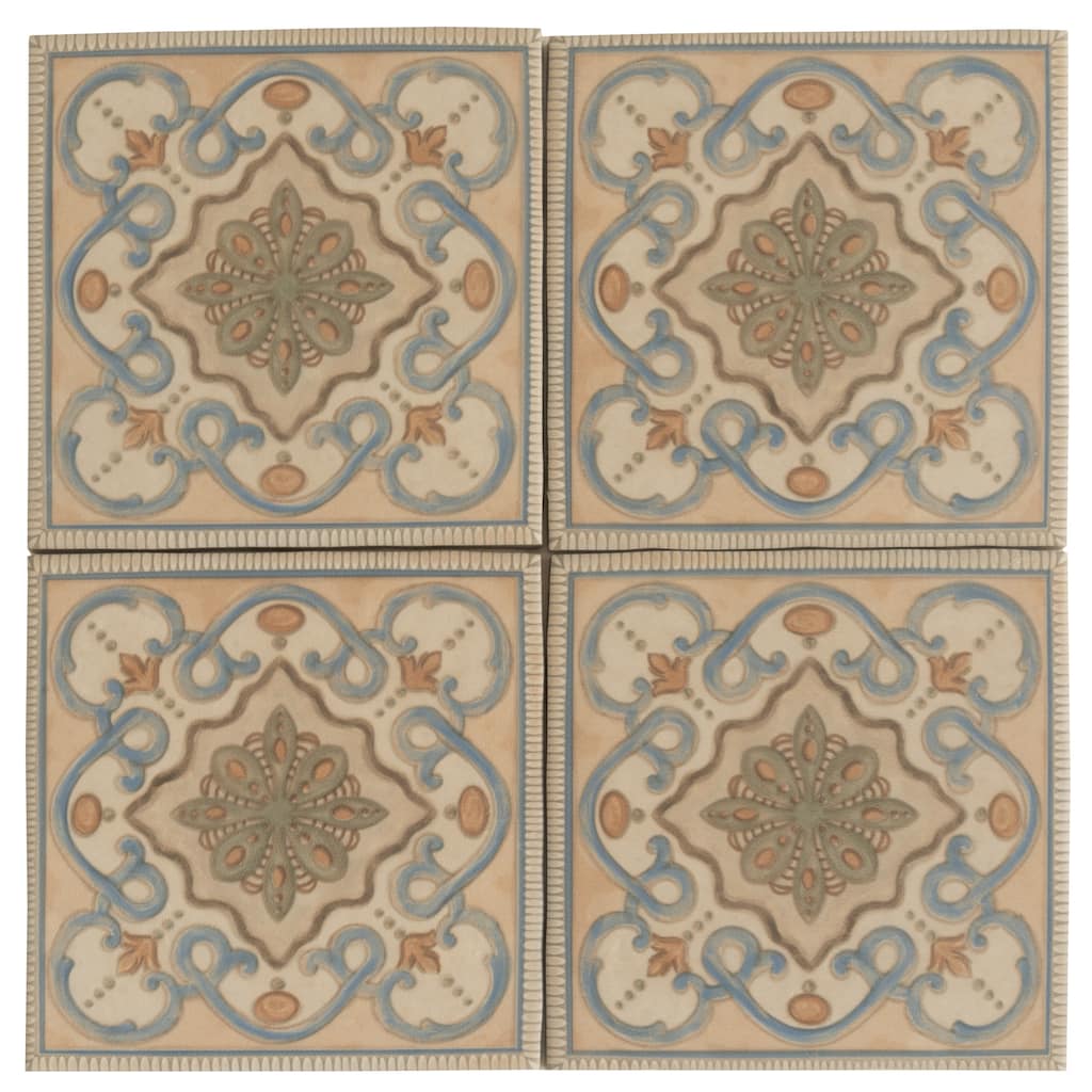Apollo tile 6" x 6" Terralis Matte Taupe-blue Terracotta Porcelain Tile (4.65 sq ft/case) - 19 Pack