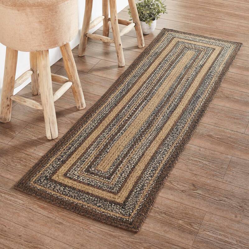 Espresso Jute Rug/Runner Rect w/ Pad 22x72 - 2' x 6' Runner - 2' x 6' Runner - Brown