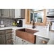preview thumbnail 1 of 12, Adams Copper 33" Single Bowl Farmhouse Apron Front Undermount Kitchen Sink