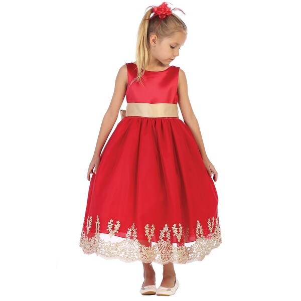 red little girl dress