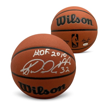 Karl Malone Autographed NBA Full Size Replica Signed Basketball Hall of Fame HOF 2010 JSA COA - 8'6" x 11'6"