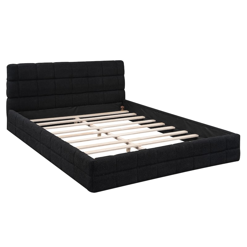 Velvet Upholstered Platform Bed