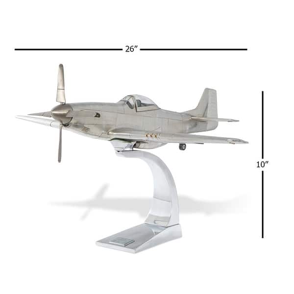 Authentic Models Chartreuse Aviation in Silver Polished - Bed Bath ...