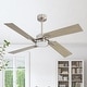 preview thumbnail 17 of 33, GetLedel 56" 4-Blade DC Motor Dimmable LED Ceiling Fan with Remote Control and Light Kit Brushed Nickel