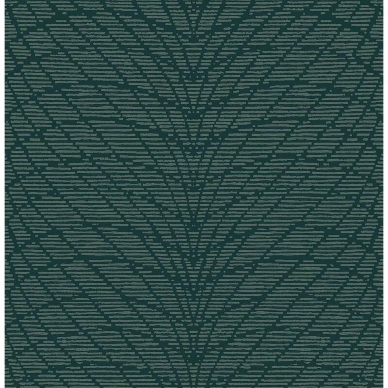 A-Street Prints Aperion Dark Green Chevron Wallpaper
