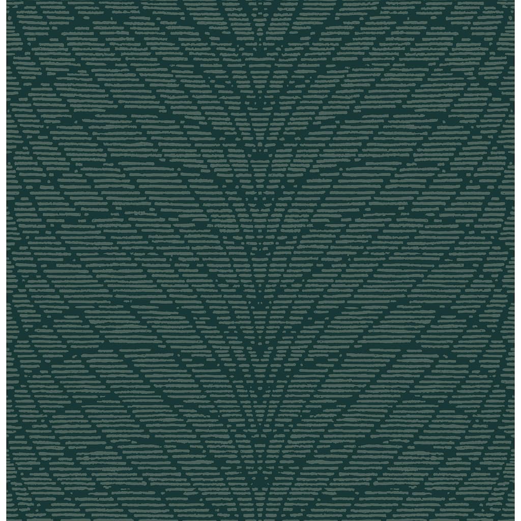 A-Street Prints Aperion Dark Green Chevron Wallpaper