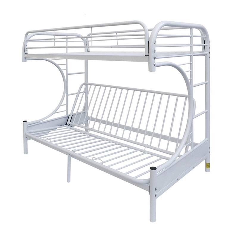 Lunar Twin/Full Bunk Bed with 2 Side Ladders
