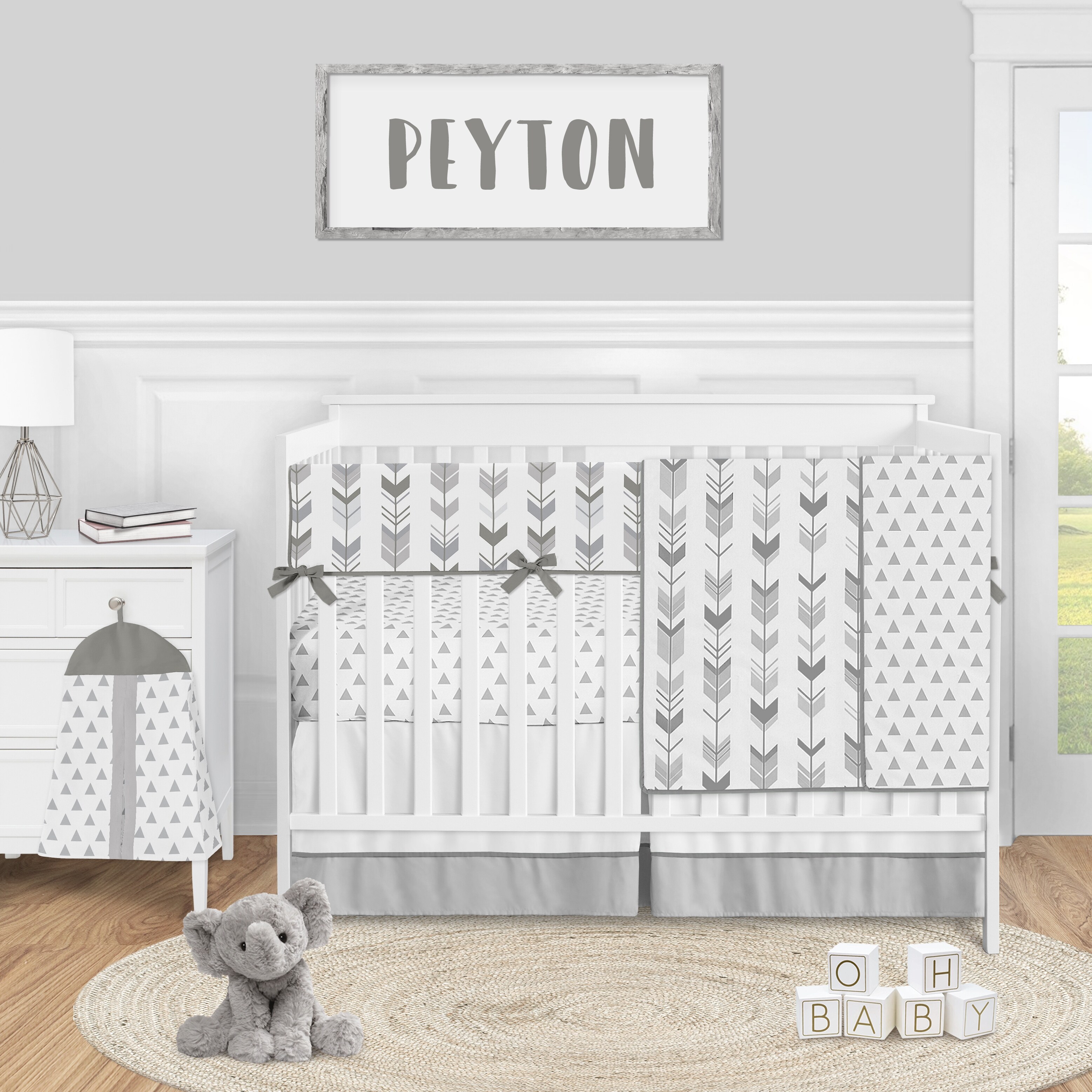 gray baby bedroom set