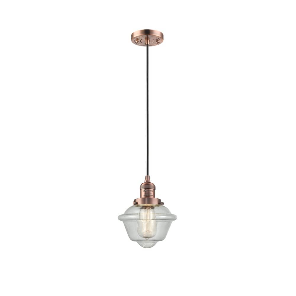 Innovations Lighting Franklin Restoration Oxford - 1 Light 8" Cord Hung Mini Pendant