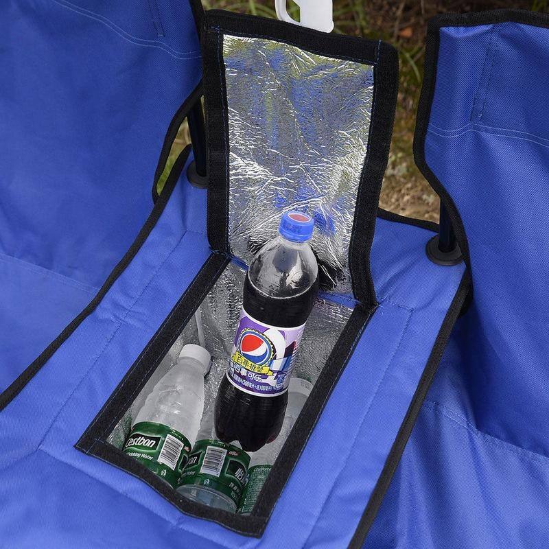 Double Picnic Beach Camping Folding Chair/Cooler Set