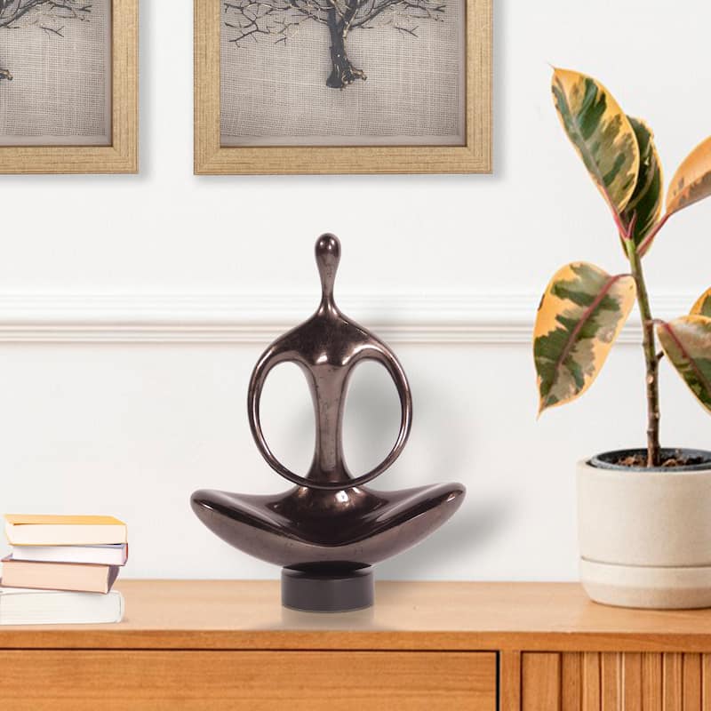 Allan Andrews Abstract Yoga Silhouette Sculpture