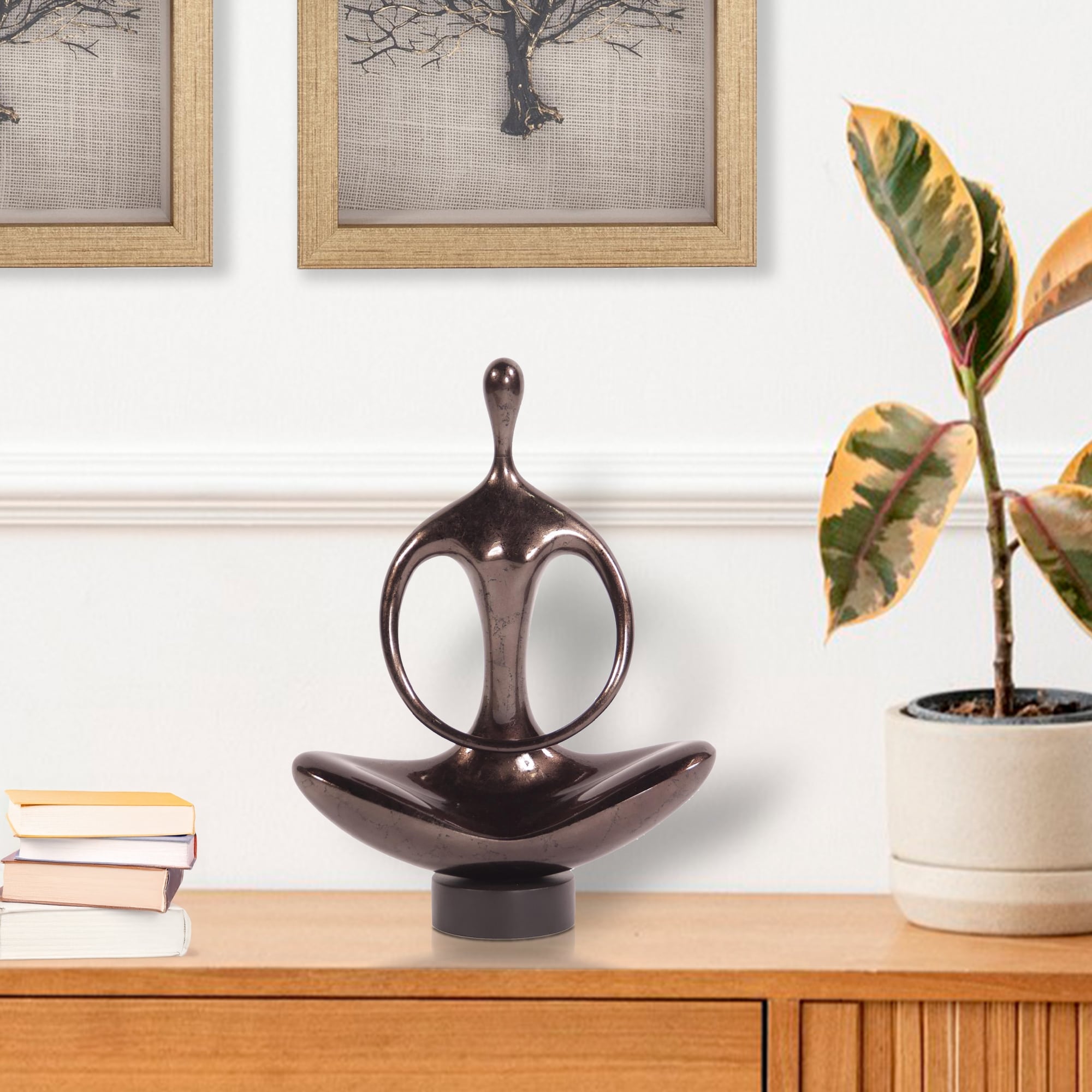 Allan Andrews Abstract Yoga Silhouette Sculpture