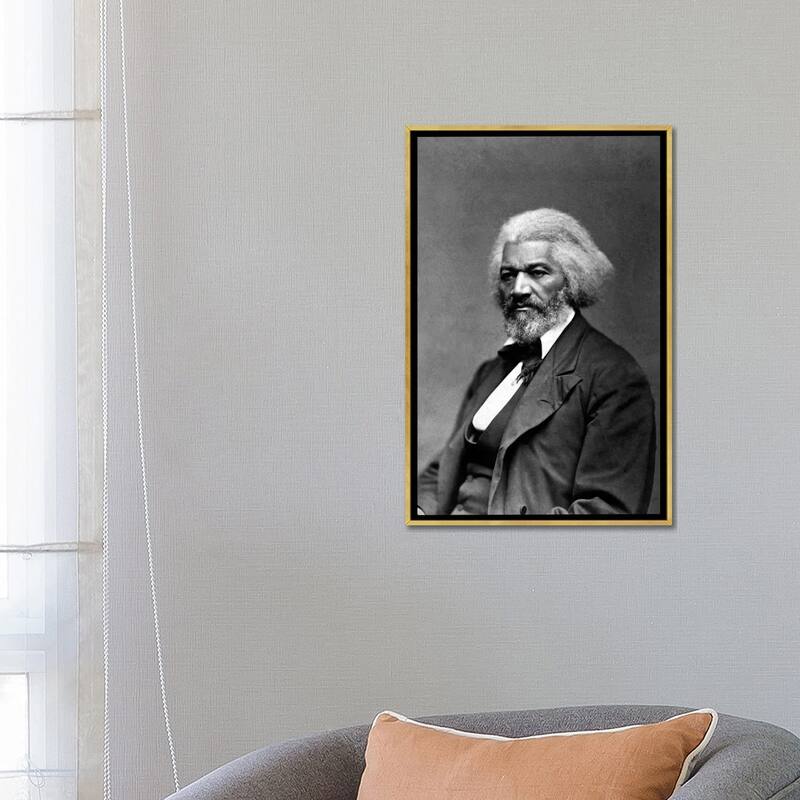 iCanvas "Frederick Douglass Portrait" by Unknown Artist Framed Canvas Print