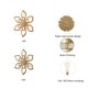preview thumbnail 7 of 7, Daisy 3-light Modern Coastal Rattan Wall Sconce Flower Wall Decor Light - 24 In. Wide