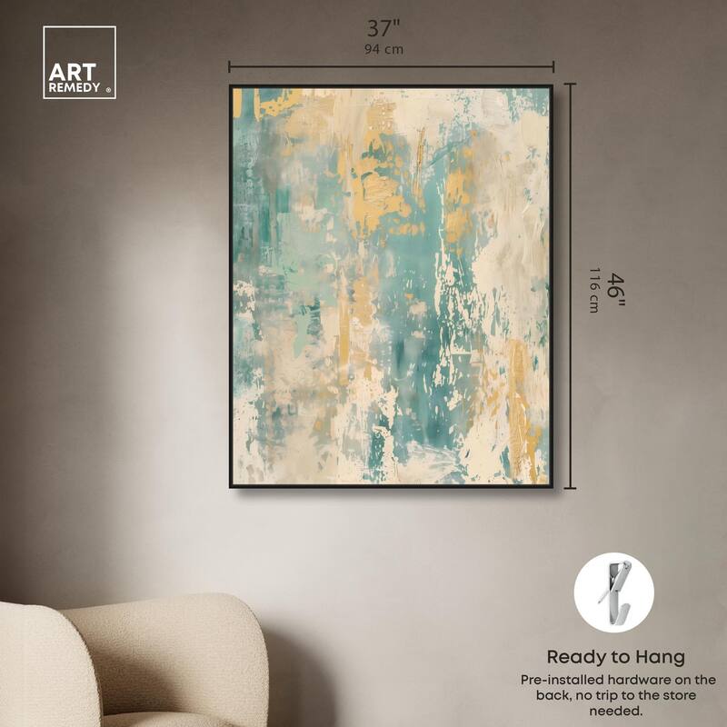 Minted Ivory II Canvas by Art Remedy