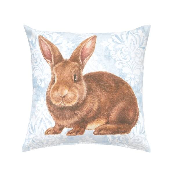 Damask Blue Bunny Pillow - Bed Bath & Beyond - 40003298
