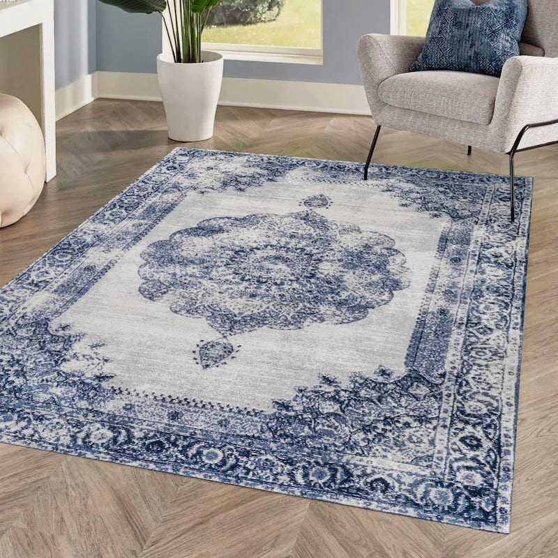 JONATHAN Y Soleiman Cottage Medallion Area Rug