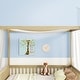 preview thumbnail 4 of 32, Full Size Pine Wood Canopy Frame Floor Bed with Fence and Guardrails for Bedroom