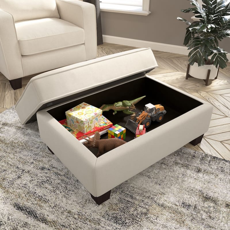 Bush Furniture Stockton Large Upholstered Storage Ottoman