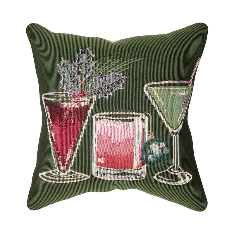 Liora Manne Marina Let's Get Jolly Indoor/Outdoor Pillow