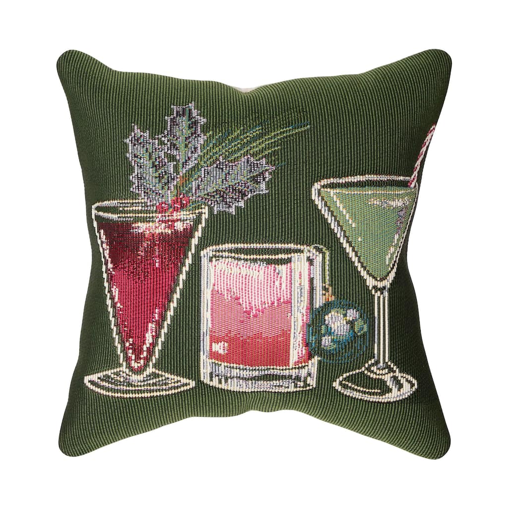 Liora Manne Marina Let's Get Jolly Indoor/Outdoor Pillow