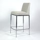 preview thumbnail 2 of 16, Celine Modern Upholstered Fabric Seat Counter Chrome Metal Base