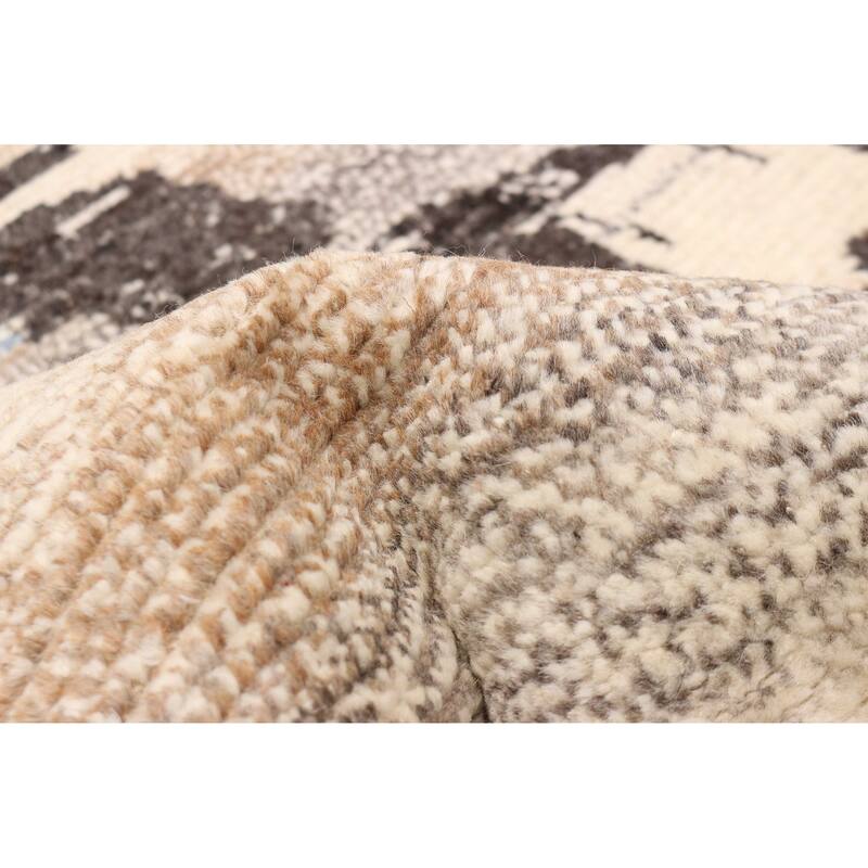 ECARPETGALLERY Hand-knotted Tangier Tan Wool Rug - 8'1 x 9'10